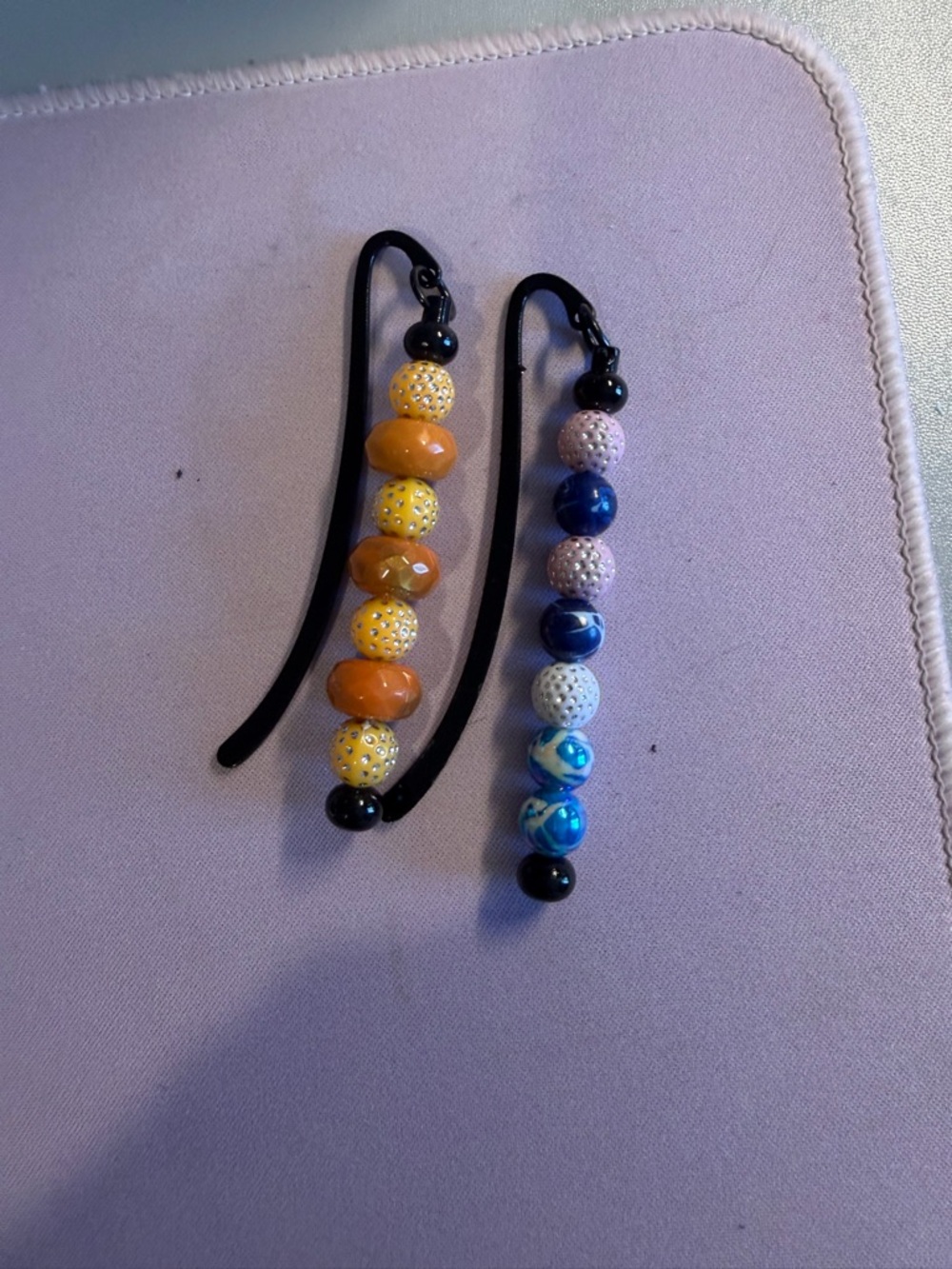 Handmade Beaded Bookmarks – Black Metal Hook |  Choose 1 - Picture 3 of 3
